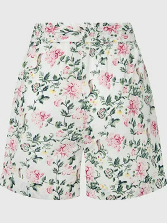 Leah Printed Γυναικείο Ψηλόμεσο Σορτς Green/Pink