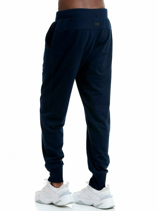 Sweatpants with Elastic Navy Blue