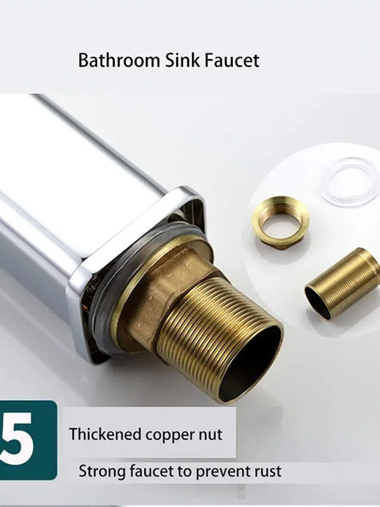 PO71 Mixing Sink Faucet Silver