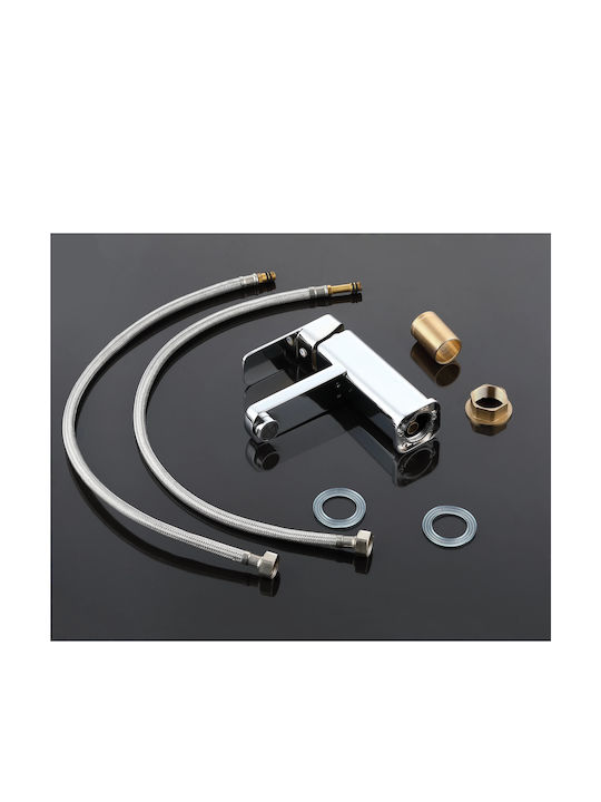 PO71 Mixing Sink Faucet Silver