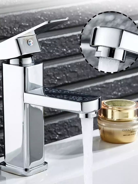 PO71 Mixing Sink Faucet Silver