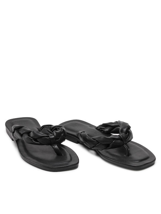Flache Sandalen für Damen in Schwarz Farbe