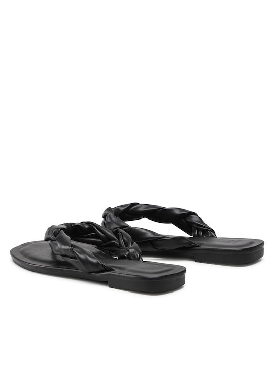 Flache Sandalen für Damen in Schwarz Farbe