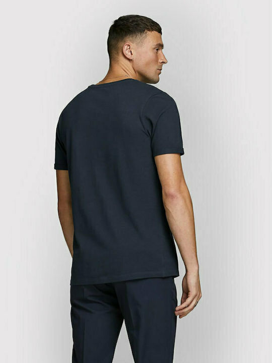 Jack & Jones Men's T-Shirt Monochrome Black Iris