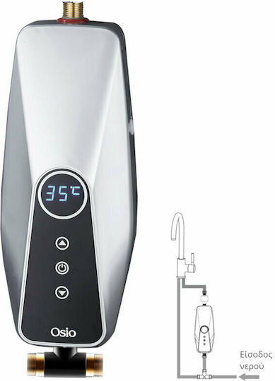 Osio Wall Mounted Electric Single-Phase Instant Water Heater for Bathroom / Kitchen 5.5kW