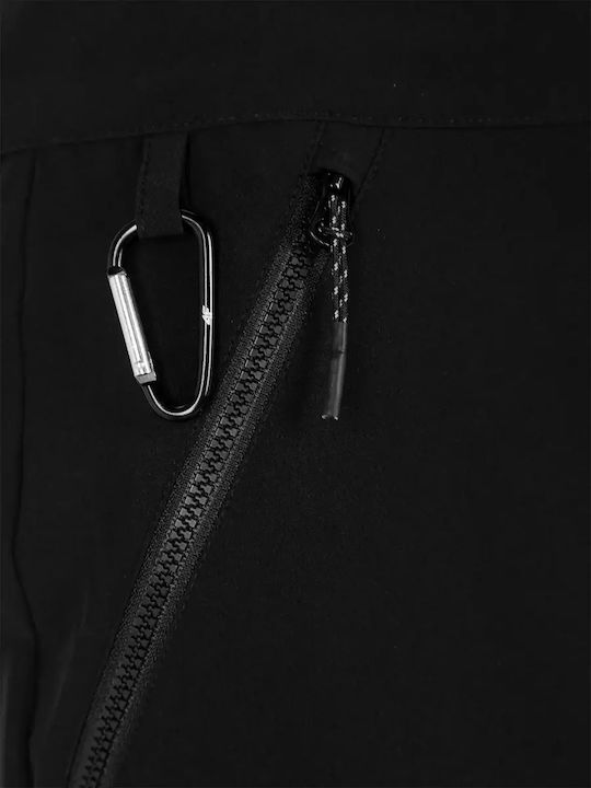 Damen Rock-Shorts Hoch tailliert Schwarz