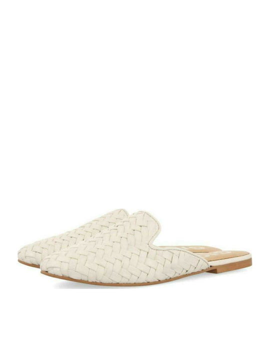 Houma Flat Δερμάτινα Mules Πάγου