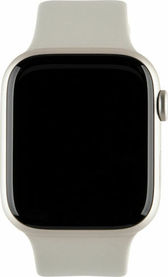 Apple Watch Series 7 Cellular Aluminium 41mm Waterproof with eSIM and Heart Rate Monitor (Starlight)