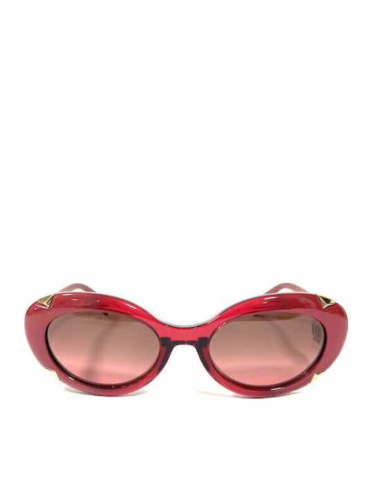 Police Damen Sonnenbrille mit Burgundisch Kunststoff Gestell und Rot Verlaufsfarbe Linse SPLA16 0VB6
