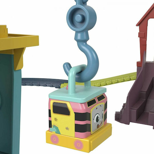 Fisher Price Thomas & Friends Track and Repair Station with Carly and Sandy Set with Train for 3+ years+ Years