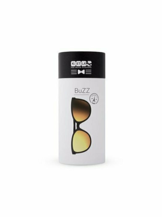KiETLA BuZZ Unbreakable Kids Sunglasses with Polarized Lens Black for 4-6 Years