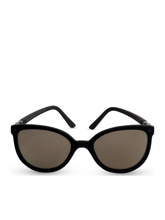 KiETLA BuZZ Unbreakable Kids Sunglasses with Polarized Lens Black for 4-6 Years