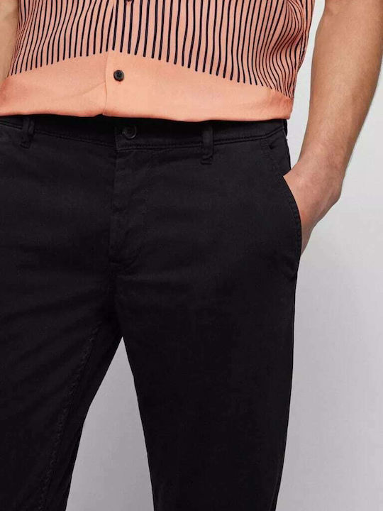 Schino-slim D Παντελόνι Chino Ελαστικό σε Slim Εφαρμογή Μαύρο