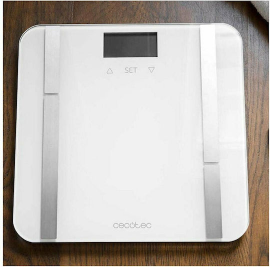 Cecotec 9400 Full Healthy Digital Cantar Cu Analizator de Grăsime Corporală in culoare Alb