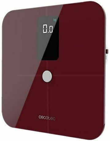 Cecotec Surface Precision 10400 Smart Healthy Vision Smart Ζυγαριά 180kg με Λιπομετρητή & Bluetooth Μπορντό