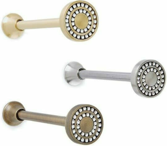Anartisi A14 Holdback Magnetic made of Metal Nickel Satin / Swarowski crystal 1pcs
