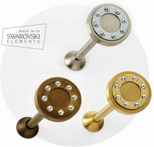 Anartisi G8 Holdback Magnetic made of Metal Nikel Satin / Swarovski crystal 1pcs