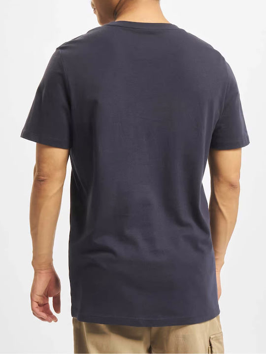 Jack & Jones Ανδρικό T-shirt Navy Μπλε με Στάμπα