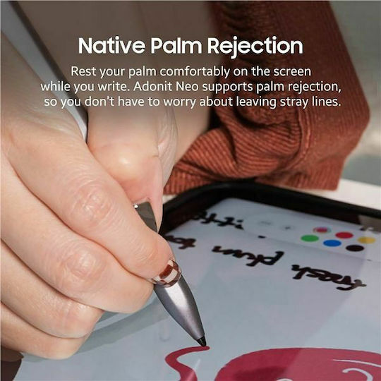 Adonit Neo Digital Touch Stylus with Palm Rejection for iPad Space Grey ADNEOG