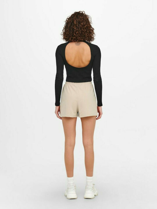 Only Women's High-waisted Shorts Beige