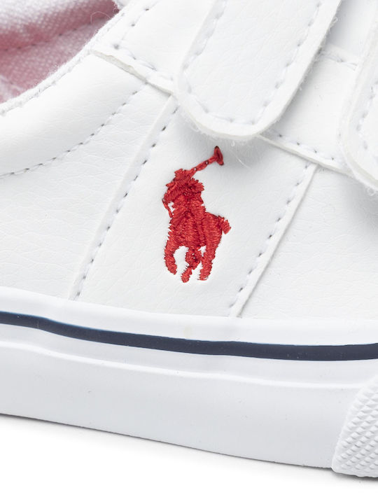 Sneakers pentru copii Sayer Ez cu Velcro Albe