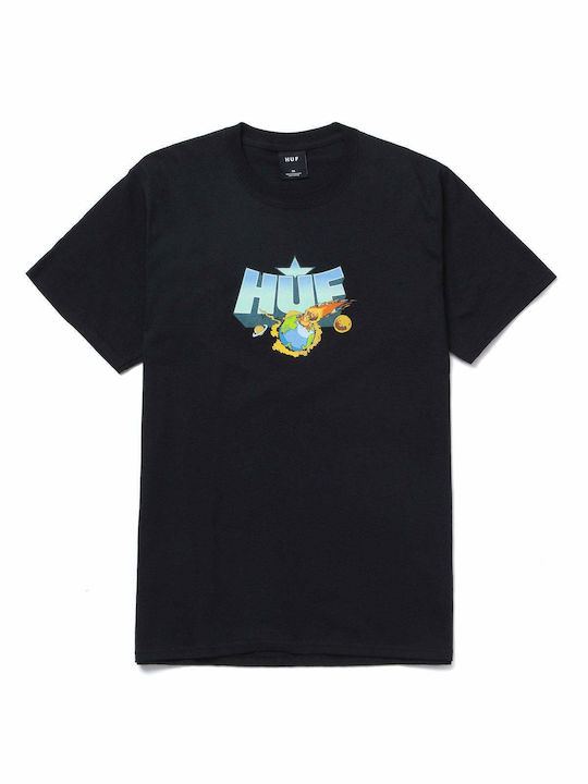 HUF Hufadelic T-shirt Bărbătesc cu Mânecă Scurtă Negru