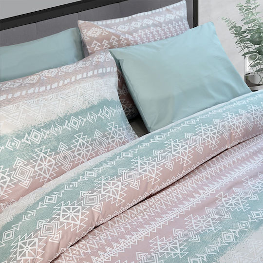Lino Home Alga Υπέρδιπло Розово 220x240см