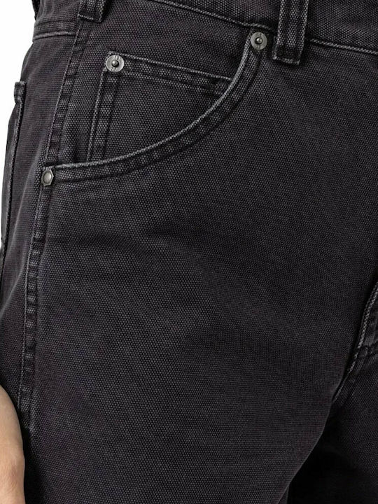 Canvas Carpenter Γυναικείο Τζιν Ψηλόμεσο Σορτς Stone Washed Black