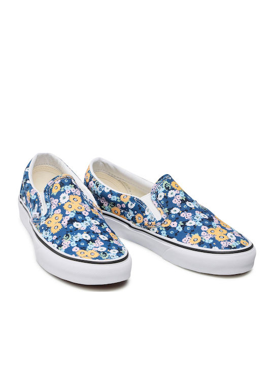 Classic Women's Canvas Slip-Ons Floral True Navy