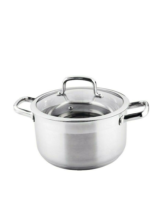 Lamart Prestige Βαθιά Ανοξείδωτη Κατσαρόλα 2.6lt / 18cm