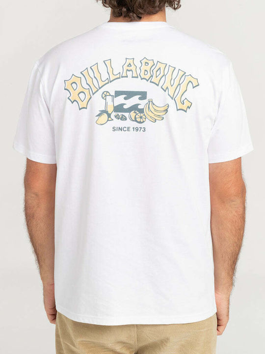 Billabong Arch T-shirt Bărbătesc cu Mânecă Scurtă Alb