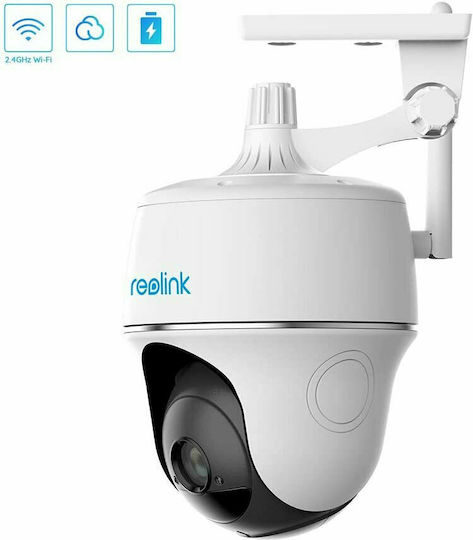 Reolink Argus PT 4MP & Solar Panel IP Κάμερα Παρακολούθησης Wi-Fi Full HD+ 4MP Αδιάβροχη Μπαταρίας με Αμφίδρομη Επικοινωνία και Φακό 2.8mm