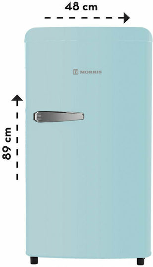 Morris Retro Mini Bar 83lt Υ89xΠ48xΒ54.5εκ. Μπλε MRS-31085LBLB