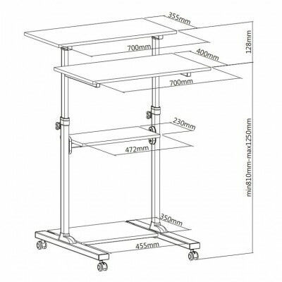 Techly Stand Floor Monitor with Wheels (ICA-TB TPM3)