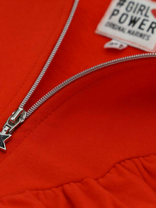 Kinder-Sweatshirt Strickjacke mit Kapuze Rote DBA3571F1