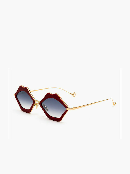 Eyepetizer Bisous Women's Sunglasses with Red Frame