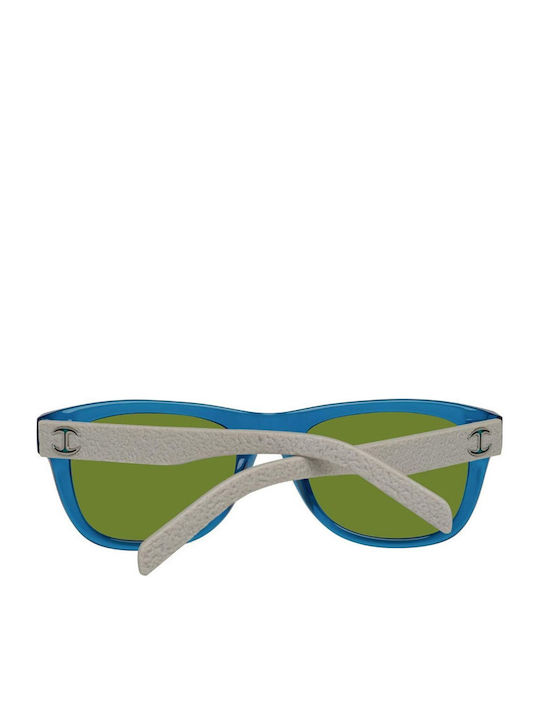 Just Cavalli Women's Sunglasses with Turquoise Plastic Frame and Green Lens JC597S 90Q