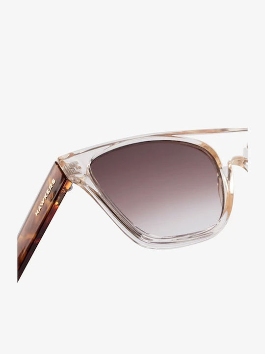 Hawkers One Lifestyle Unisex Γυαλιά Ηλίου με Κοκκάλινο Σκελετό Crystal Champagne Ντεγκραντέ