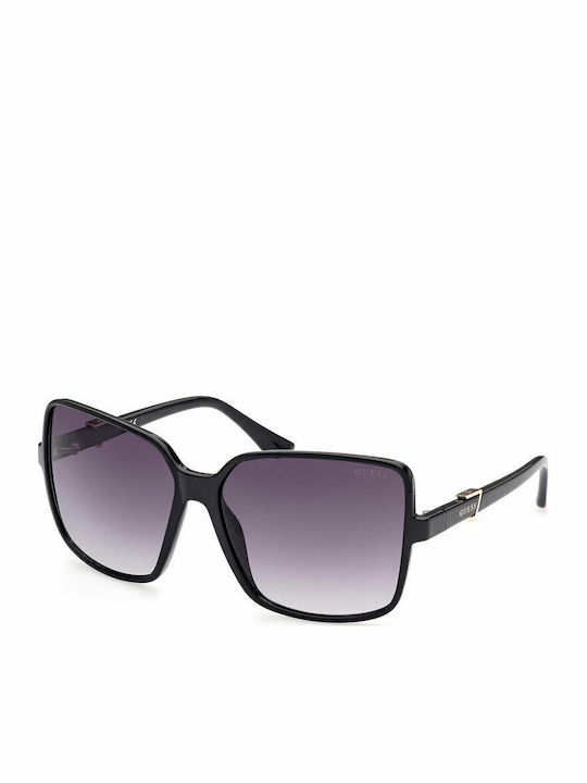 Guess Sunglasses Μαύρα with Acetate Frame & Black Lens