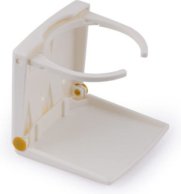 Easterner Boat Cup Holder Plastic with Base White