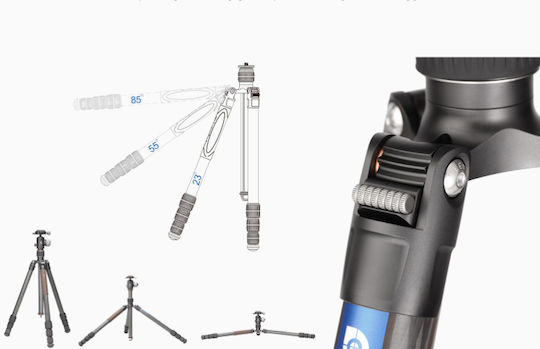 Leofoto Leofoto Urban LX-254CT LX-254CT Plus XB-32 Camera Tripod Made of Carbon Fiber with Spherical Head Up to 163cm