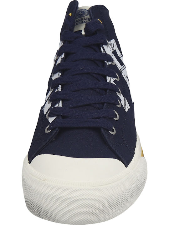 Beta High Double Ανδρικά Μποτάκια Navy Μπλε