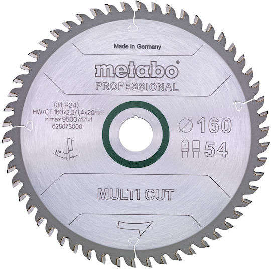 Metabo Disc de tăiere Metalic cu 80 Dinti 254mm 628093000