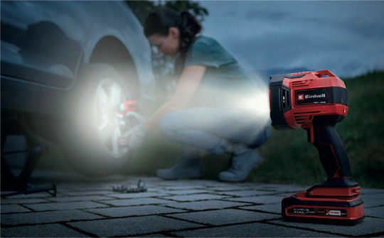 Einhell Handheld Spotlight LED with Maximum Brightness 2500lm TE-CL 18/2500 LiAC - Solo Red