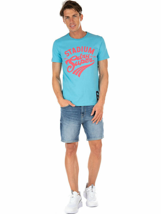 Collegiate Graphic Standard Weight T-Shirt Ocean Blue