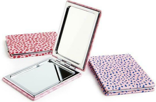 IDC Institute Makeup Mirror Purse Pocket Mirror 8.5x5cm Pink/Red