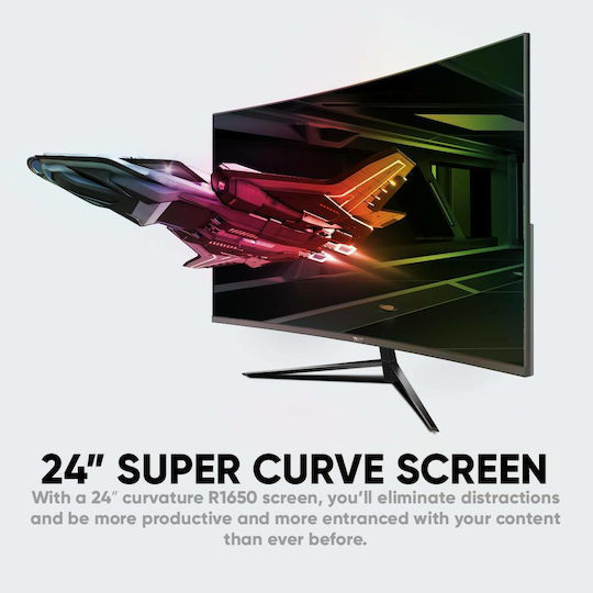 Armaggeddon Pixxel+ Xtreme XSC24HD AHVA Curved Monitor 23.6" FHD 1920x1080 165Hz με Χρόνο Απόκρισης 1ms GTG