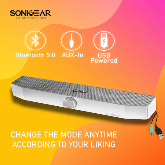Sonic Gear NEOX 250BT Ηχείο Bluetooth 10W Λευκό