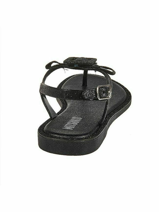 Damen-Flip-Flops - Hausschuhe im Stil Pédila in Schwarz