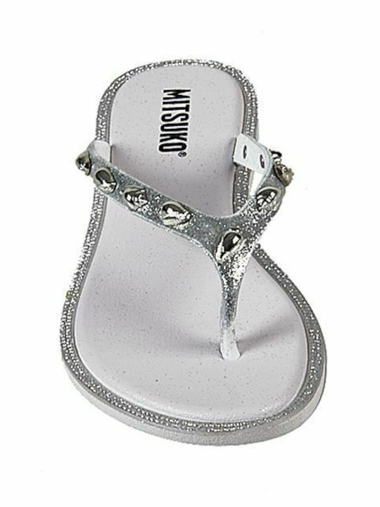 Women's Flip Flops Silver